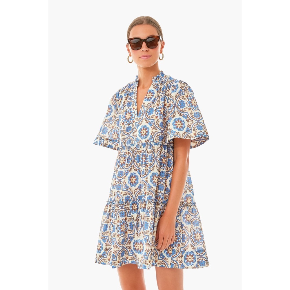 TUCKERNUCK Soleil Medallion Crawford Dress Blue Size XS